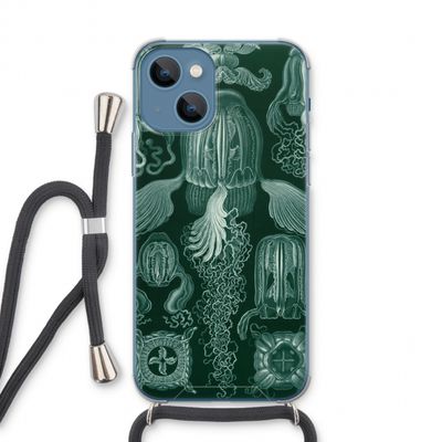 Haeckel Cubomedusae: iPhone 13 Transparant Hoesje met koord