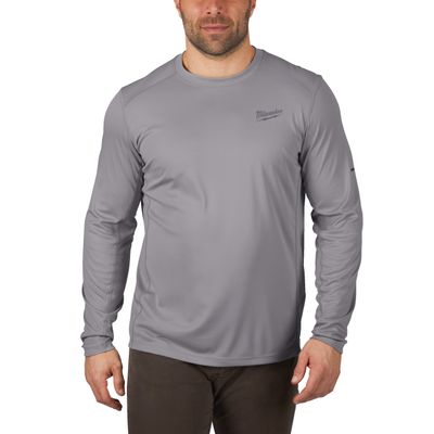 Milwaukee WWLSG-S | Warm weather long sleeve shirt grijs - 4933478188 - 4933478188