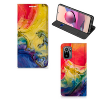 Bookcase Xiaomi Redmi Note 10 4G | 10S | Poco M5s Watercolor Dark