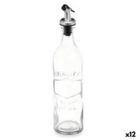 Flesje Vivalto Transparant Glas Siliconen Polypropyleen 500 ml (12 Stuks)