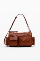 Leren tas vakken M - BROWN - U