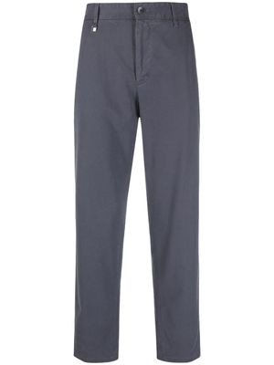 BOSS pantalon droit à taille mi-haute - Bleu