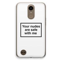 Safe with me: LG K10 (2017) Transparant Hoesje Safe with me: LG K10 (2017) Transparant Hoesje
