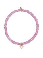 Sydney Evan bracelet en or 14ct à perles - Rose