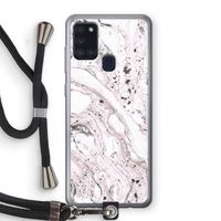 Mengelmoes: Samsung Galaxy A21s Transparant Hoesje met koord Mengelmoes: Samsung Galaxy A21s Transparant Hoesje met koord