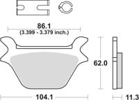 TRW Brake pad mcb 583 pc organic perf.comfort