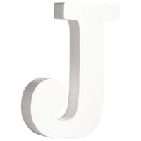 Houten letter J 11 cm Houten letter J 11 cm