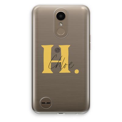 Amber Script: LG K10 (2017) Transparant Hoesje