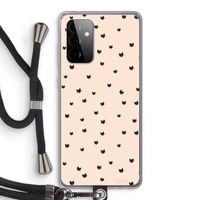 Kleine kattenkopjes: Samsung Galaxy A72 5G Transparant Hoesje met koord