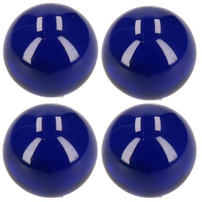 Knikkers XXl formaat - 4x stuks - blauw - dia 6 cm - Bonken - Mega grote knikkers speelgoed