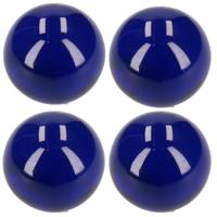 Knikkers XXl formaat - 4x stuks - blauw - dia 6 cm - Bonken - Mega grote knikkers speelgoed