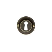 HDD Pro Sleutelplaatje Rond Retro 43 Mm Classic Old Brass