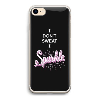 Sparkle quote: iPhone 7 Transparant Hoesje