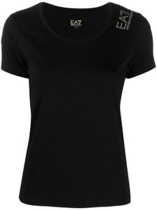 Ea7 Emporio Armani t-shirt à logo imprimé - Noir