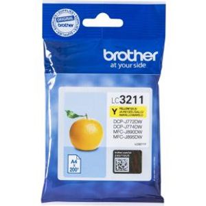 Brother LC-3211Y inktcartridge Origineel Normaal rendement Geel