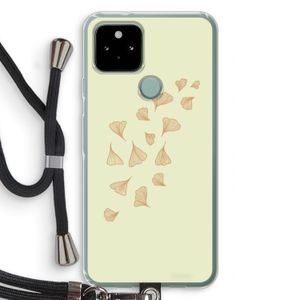 Falling Leaves: Pixel 5 Transparant Hoesje met koord