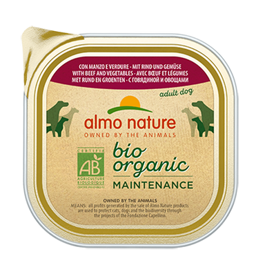 Almo Nature Dailymenu bio pate hond Rund en groenten 300gr