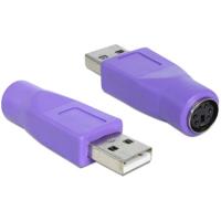 Delock USB 2.0 Adapter [1x USB-A-stekker - 1x PS/2-bus] 65461