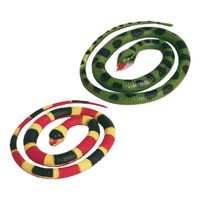 Setje van 2x rubberen nep/namaak slangen van 65 cm - Speelfiguren