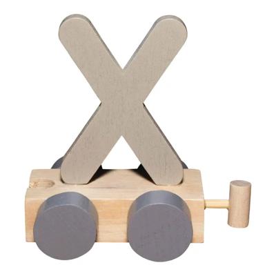 JeP kids houten treinletter X-zand