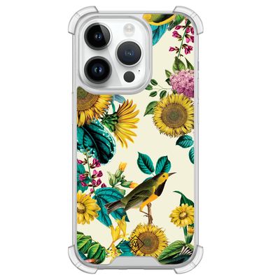 iPhone 14 Pro siliconen shockproof hoesje - Sunflowers iPhone 14 Pro siliconen shockproof hoesje - Sunflowers