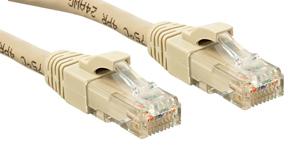 LINDY 45400 RJ45 Netwerkkabel, patchkabel CAT 6 U/UTP 0.30 m Grijs Snagless 1 stuk(s)