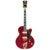 D&apos;Angelico Excel 59 Trans Cherry semi-akoestische gitaar met koffer