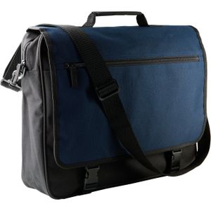 Documenten tas donkerblauw/zwart 14 liter