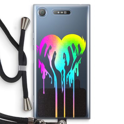 Hold My Heart: Sony Xperia XZ1 Transparant Hoesje met koord