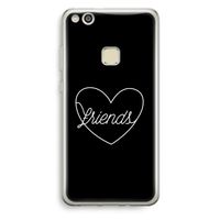 Friends heart black: Huawei Ascend P10 Lite Transparant Hoesje Friends heart black: Huawei Ascend P10 Lite Transparant Hoesje