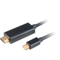 Akasa AK-CBDP19-18BK video kabel adapter 1,8 m DisplayPort HDMI Zwart - thumbnail