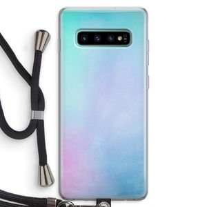 mist pastel: Samsung Galaxy S10 Plus Transparant Hoesje met koord