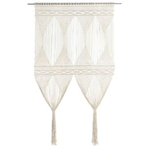 VidaXL Gordijn macramé 140x240 cm katoen