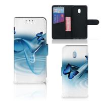 Xiaomi Redmi 8A | Telefoonhoesje | Met pasjeshouder | Vlinders