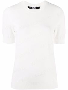 Karl Lagerfeld t-shirt à logo all-over - Blanc