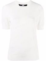 Karl Lagerfeld t-shirt à logo all-over - Blanc