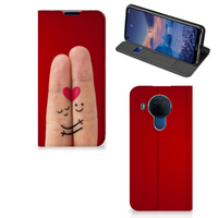 Nokia 5.4 Hippe Standcase Liefde - Origineel Romantisch Cadeau