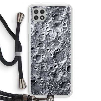 Maanlandschap: Samsung Galaxy A22 4G Transparant Hoesje met koord