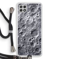 Maanlandschap: Samsung Galaxy A22 4G Transparant Hoesje met koord