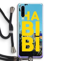 Habibi Majorelle : Huawei P30 Transparant Hoesje met koord