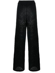 ROTATE BIRGER CHRISTENSEN pantalon ample à taille haute - Noir