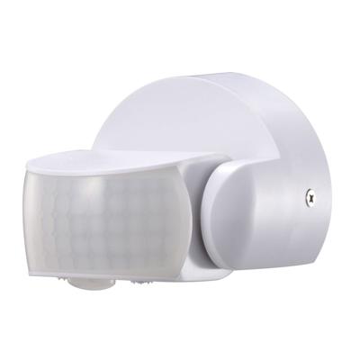 PIR bewegingssensor met schemerschakelaar - 180° - Opbouw - 12 meter bereik - Maximaal 600 Watt - IP65 waterdicht - Wit