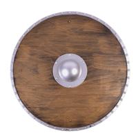 Vikingen/Ridders/Krijgers schild - verkleed accessoires - rond - Dia 45 cm - kunststof - carnaval