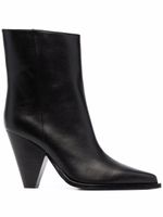 Scarosso bottes Emily 9 mm en cuir - Noir