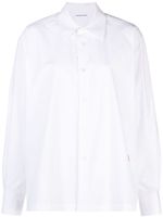 Alexander Wang chemise en coton à logo appliqué - Blanc - thumbnail