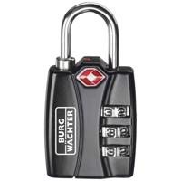 Burg Wächter 32991 Hangslot 30.80 mm TSA Zwart Cijferslot Burg Wächter 32991 Hangslot 30.80 mm TSA Zwart Cijferslot