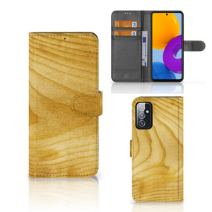 Samsung Galaxy M52 Book Style Case Licht Hout