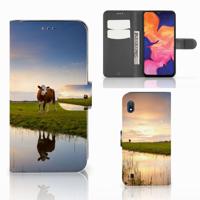 Samsung Galaxy A10 | Telefoonhoesje | Met pasjeshouder | Koe