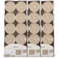 30x Geurtheelichtjes cederhout/beige 3,5 branduren