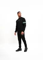 Malelions Captain Sweater Heren Zwart/Lichtblauw - Maat S - Kleur: LichtblauwZwart | Soccerfanshop